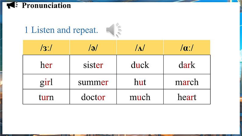 Unit 2 We're Family! (第2课时) Section A Pronunciation 1-2e 课件 2024-2025学年人教版(2024)英语七年级上册08