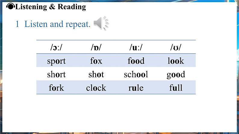 Unit 3 My School（第2课时）SectionA Pronunciation 1-2f第4页