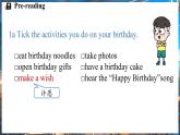 Unit 7 Happy Birthday！（第4课时）Section B 1a-1d 课件 2024-2025学年人教版(2024)英语七年级上册