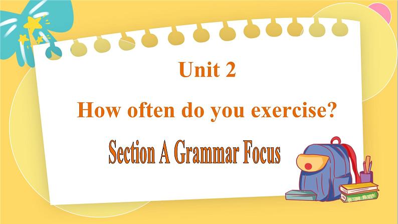 人教版英语八年级上册 Unit2 课时2. Section A(Grammar Focus-3c) PPT课件01