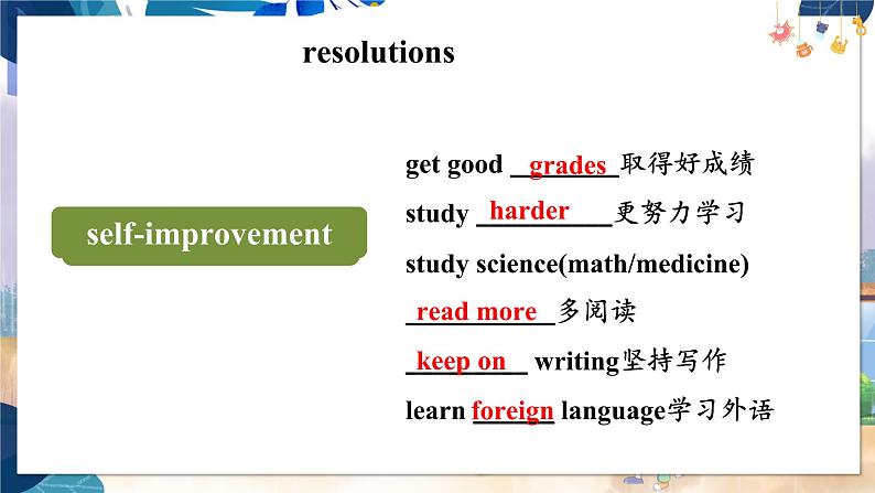 人教版英语八年级上册 Unit6 课时5. Section B (3a-self-check) PPT课件07