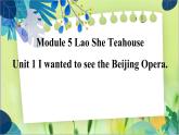 外研版英语八年级上册 M5 Unit 1 I wanted to see the Beijing Opera PPT课件+教案