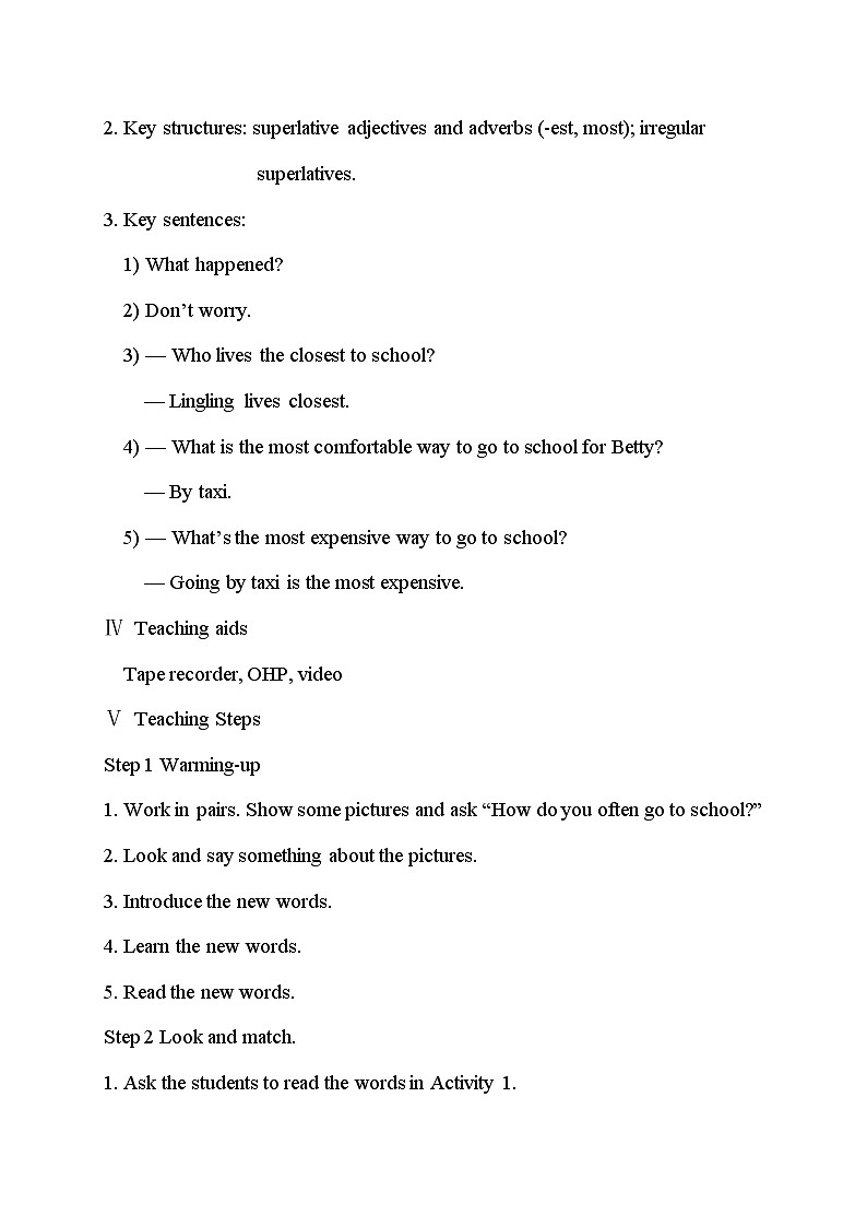 外研版英语八年级上册 M4 Unit 1 He lives the farthest from school PPT课件+教案03