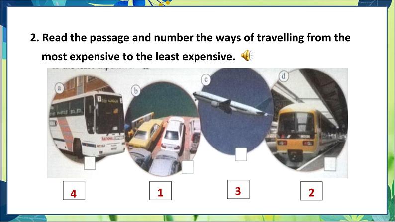 外研版英语八年级上册 M4 Unit 2 What is the best way to travel PPT课件+教案05