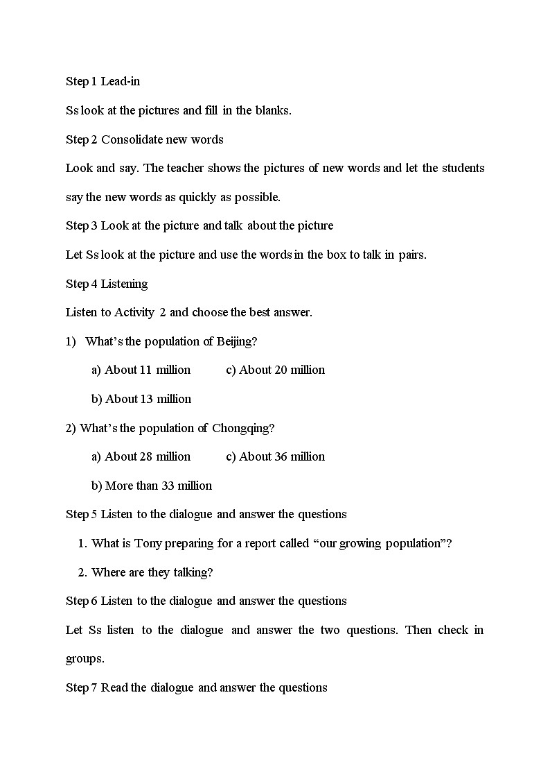 外研版英语八年级上册 Module 9 Unit 1 The population of China is about 1.37 billion PPT课件+教案02