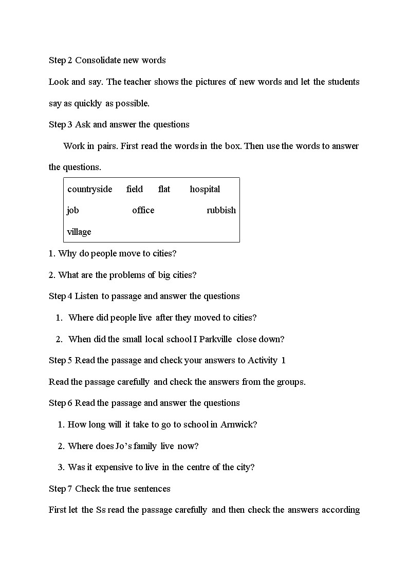 外研版英语八年级上册 Module 9 Unit 2 Arnwick was a city with 200，000 people PPT课件+教案02