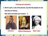 外研版英语九年级上册 M7 Unit 1 We're still influenced by Confucius's ideas PPT课件+教案