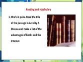 外研版英语九年级上册 M9 Unit 2 Will books be replaced by the Internet ？ PPT课件+教案