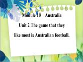 外研版英语九年级上册 M10 Unit 2 The game that they like most is Australian football PPT课件+教案