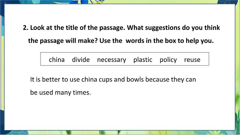 外研版英语九年级上册 M12 Unit 2 Repeat these three words daily：reduce, reuse and recycle PPT课件+教案06