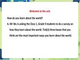 译林版英语九年级上册 Unit 4 Period 1 Comic strip & Welcome to the unit PPT课件