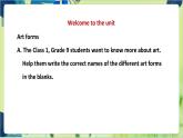 譯林版英語(yǔ)九年級(jí)上冊(cè) Unit 5 Period 1 Comic strip & Welcome to the unit PPT課件