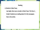 译林版英语九年级上册 Unit 8 Period 2 Reading PPT课件