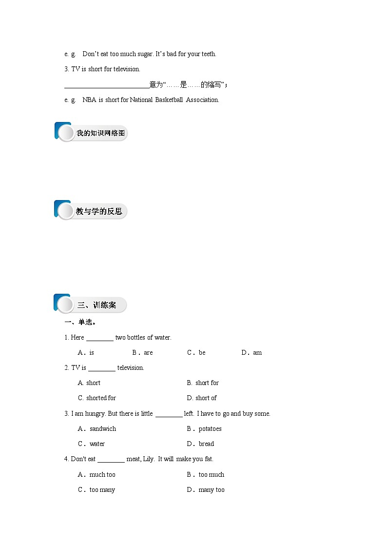 Lesson 24 Eat Good Food!导学案03