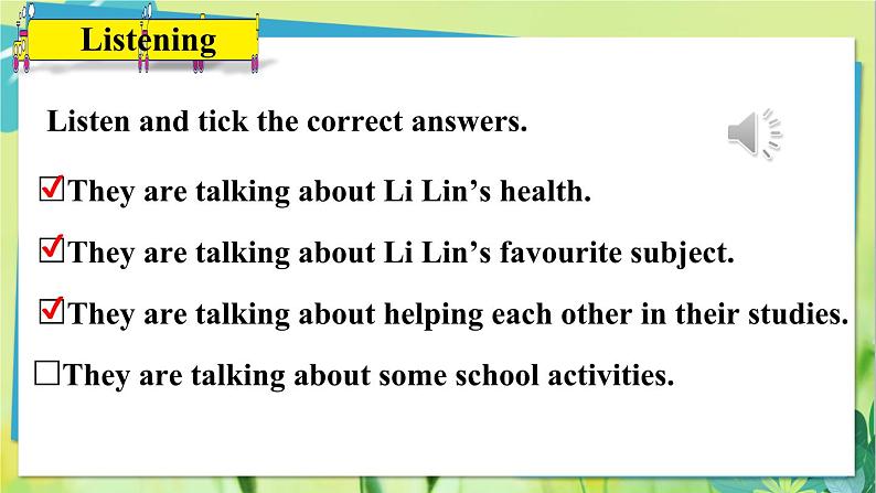 英语冀教版八年级上册 Unit 2 9. Lesson 9 I Don’t Want to Miss Geography! PPT课件第5页