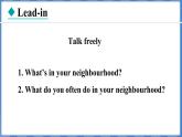 Lesson 22 I Like My Neighbourhood（课件） 2024-2025学年冀教版英语八年级上册