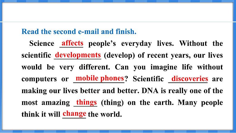 Lesson 30  Science Affects Us（课件） 2024-2025学年冀教版英语九年级上册06