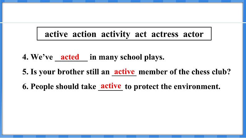 Lesson 36  Making Plays Is Fun（课件） 2024-2025学年冀教版英语九年级上册06