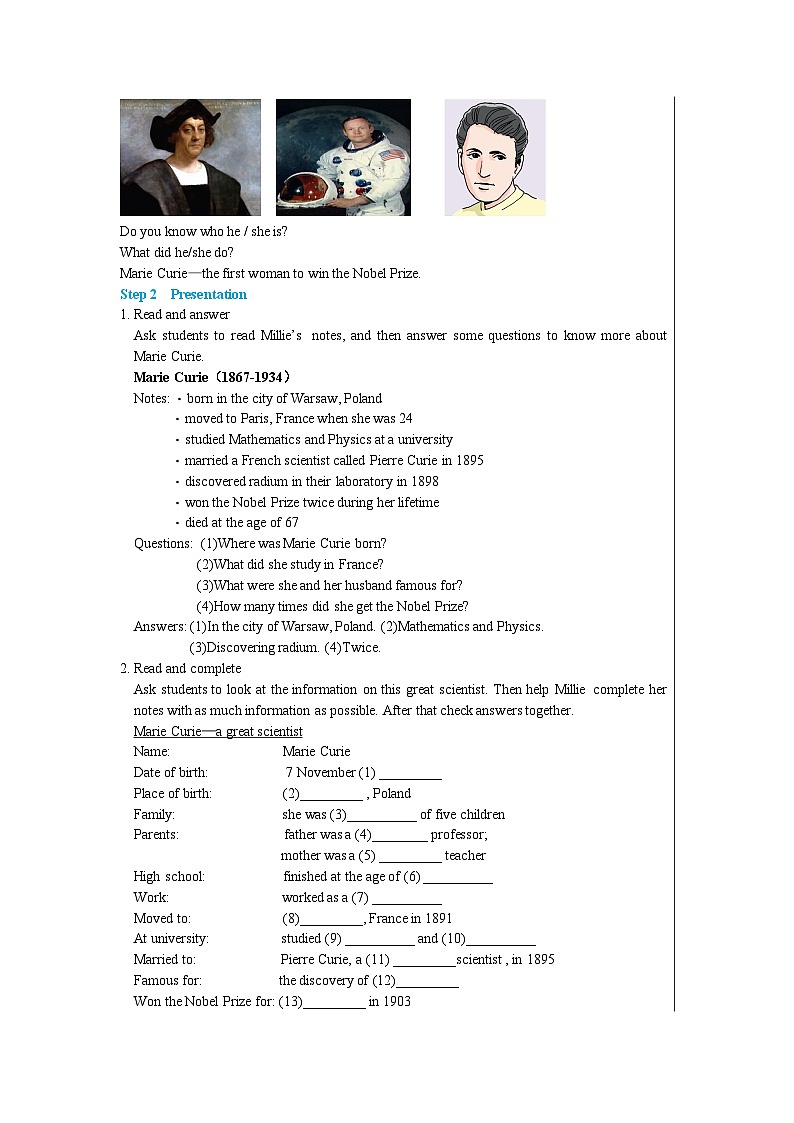 Unit 2 Integrated skills & Study skills教案第2页