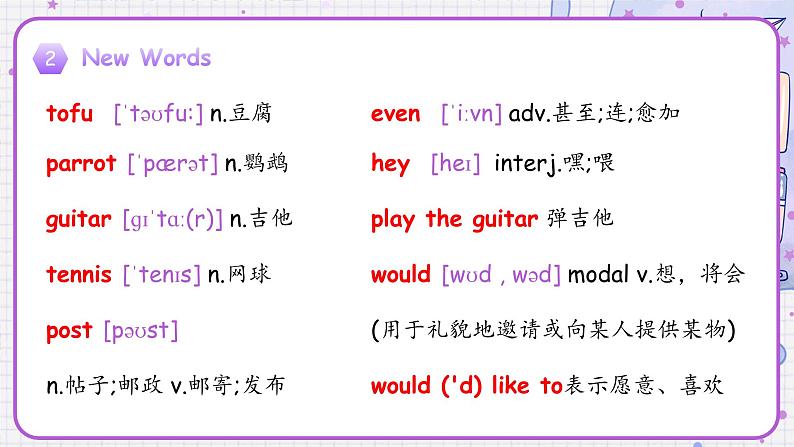 Unit 1 You and Me 单词精讲精练课件 新人教版（2024）英语七年级上册04