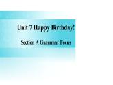 Unit 7 Section A（Grammar Focus）课件人教版2024新教材七年级上册英语