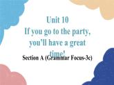 人教新目标(Go for it)版八年级英语上册 Unit 10 If you go to the party-0 SectionA（GF-3c）课件