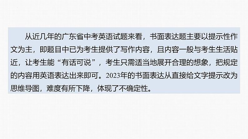 题型五　读写综合——书面表达+课件+2024年中考英语人教版一轮复习专题突破04