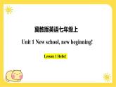 冀教版7上英语 Unit1 Lesson1 Hello!课件