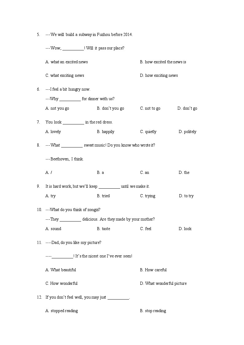 【期末复习】沪教牛津版（深圳·广州）九年级上学期英语-语法（Unit1-8梳理 练习）（含答案）02