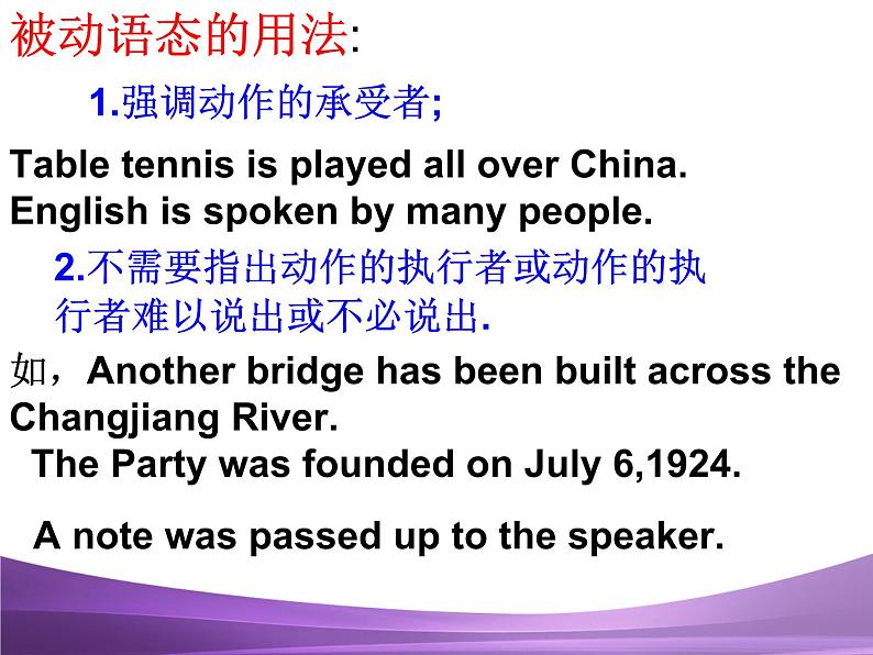 江苏中考英语语法复习专题11   主动语态和被动语态课件第7页