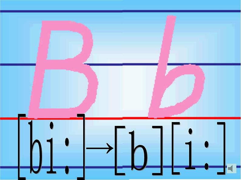 人教版初一英语音标学习5. 字母与音标专项训练课件：字母的书写格式及其对应音标课件第4页