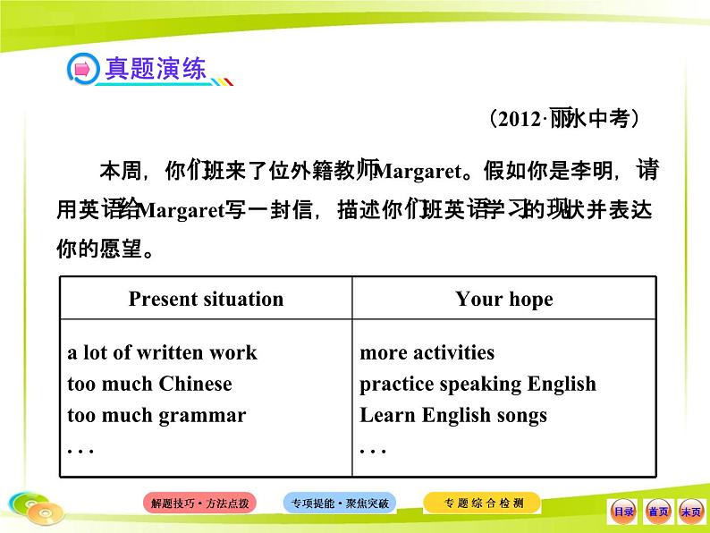 人教版初中英语语法知识点专题八  书面表达课件第8页