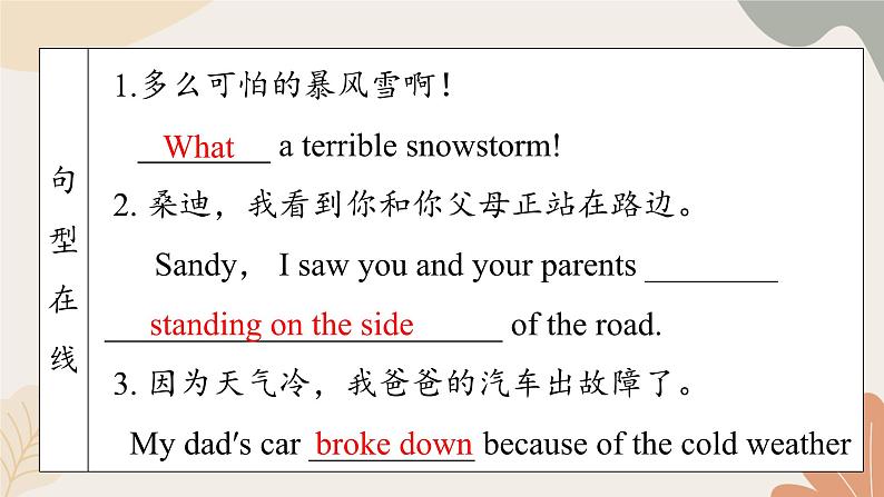 牛津译林版八年级英语上册 Unit8 Natural disasters Period 3 Grammar 课件06