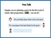 Starter Welcome to junior high Lesson 4 Organise a party(课件)--2024-2025学年外研版(2024)英语七年级上册