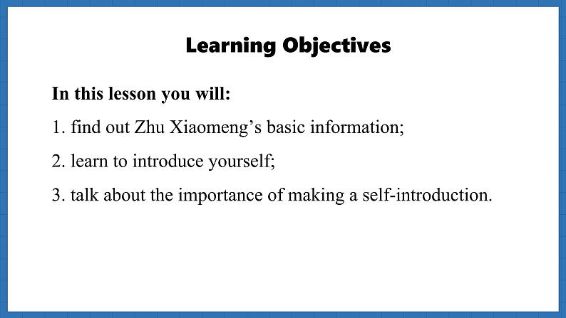 Starter Welcome to junior high Lesson 3 Introduce yourself(课件)--2024-2025学年外研版(2024)英语七年级上册02