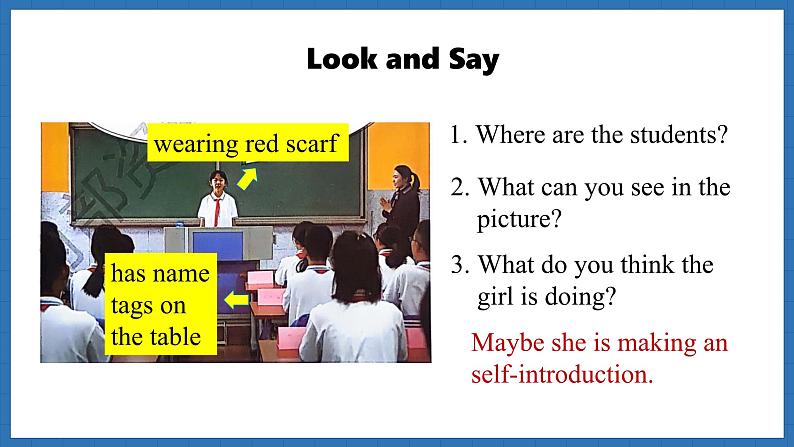 Starter Welcome to junior high Lesson 3 Introduce yourself(课件)--2024-2025学年外研版(2024)英语七年级上册03