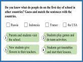 Unit 1  A new start Lesson 1 Starting out+Reading(课件)--2024-2025学年外研版(2024)英语七年级上册