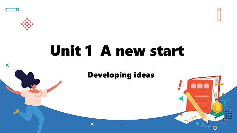 Unit 1  A new start Lesson 3 Developing ideas(课件)--2024-2025学年外研版(2024)英语七年级上册01