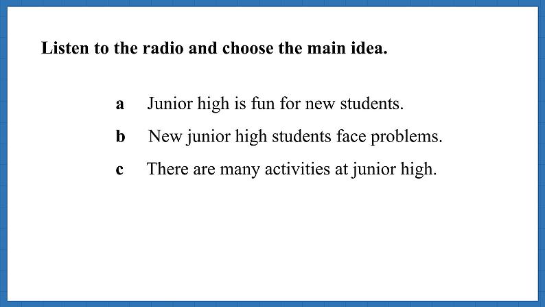 Unit 1  A new start Lesson 3 Developing ideas(课件)--2024-2025学年外研版(2024)英语七年级上册08