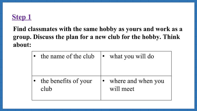 Unit 2  More than fun Lesson 5 Presenting ideas(课件)--2024-2025学年外研版(2024)英语七年级上册07