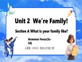 Unit 2  We’re Family! Section A Grammar Focus(3a-3d) 课件- 2024-2025学年人教版七年级英语上册