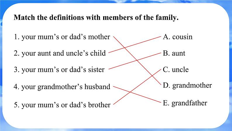 Unit 2  We’re Family! Section A(1a-1d) 课件- 2024-2025学年人教版七年级英语上册08