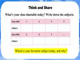 Unit 4  My Favourite Subject Section B (1a-2b) 課件- 2024-2025學(xué)年人教版七年級英語上冊