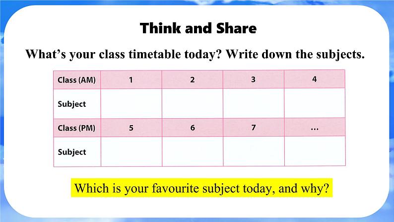 Unit 4  My Favourite Subject Section B (1a-2b) 课件- 2024-2025学年人教版七年级英语上册03