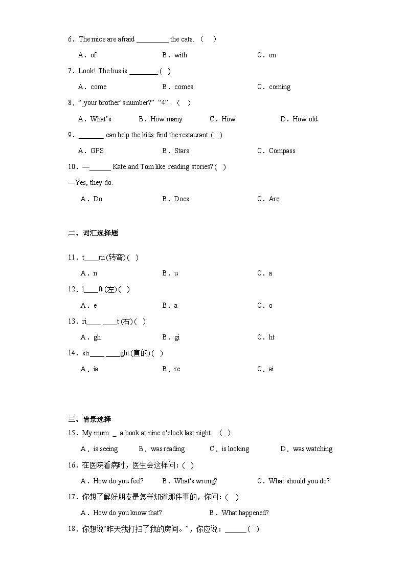 【小升初分班考】2024年小升初英语  分班考试检测卷（03） （人教PEP版）（含答案解析）第2页