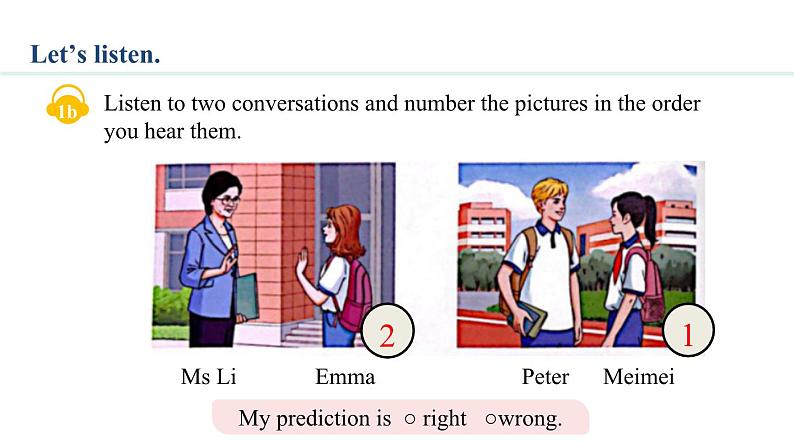 Unit 1 You and Me Section A(1a—2e) 课件--2024-2025学年人教版英语七年级上册第5页