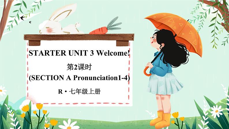 Starter Unit 3 Welcome!（Section A Pronunciation 1-4）课件 2024-2025学年人教版（2024）七年级英语上册01