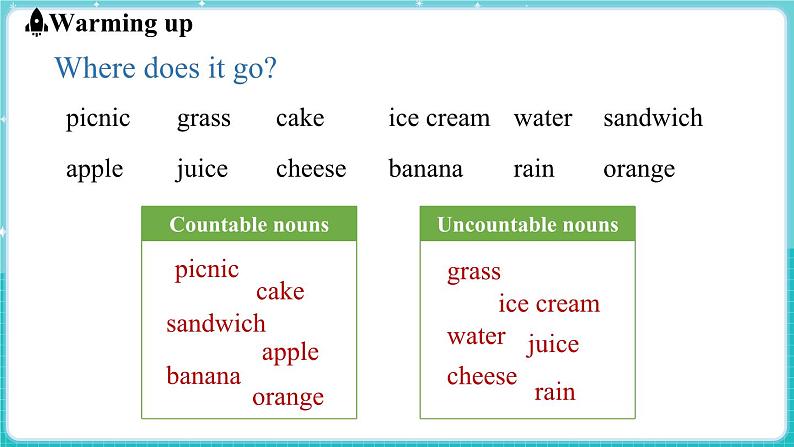 Unit 2 Learning English is fun! Lesson 3 Food words are interesting! 课件 2024-2025学年英语冀教版（2024版）七年级上册04