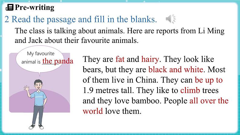 Unit 5 Animal friends Lesson 4 My favourite animal 课件 2024-2025学年英语冀教版（2024版）七年级上册05