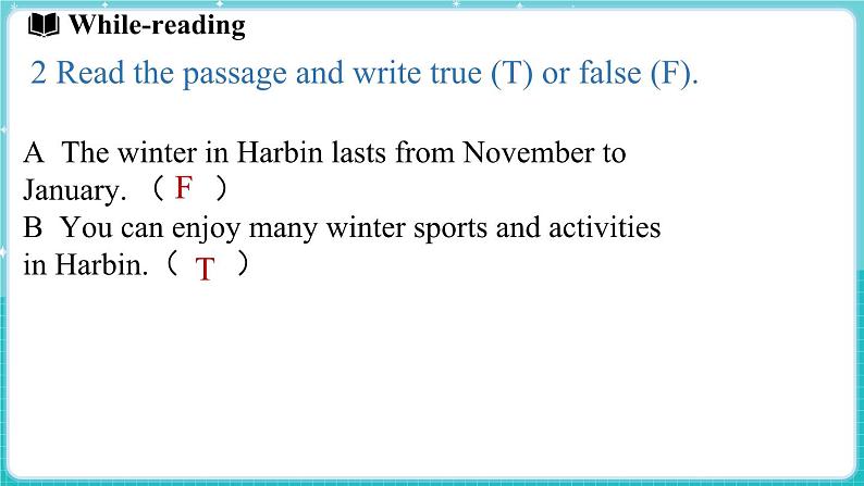 Unit 7 Days and months Lesson 2 Winter in Harbin 课件 2024-2025学年英语冀教版（2024版）七年级上册07